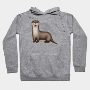 Cute Otter Drawing Hoodie